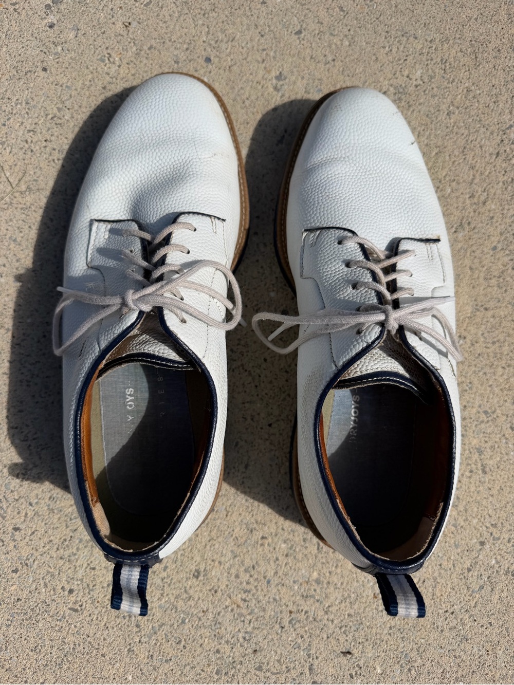FootJoy DryJoy Men's White Leather Golf Shoes